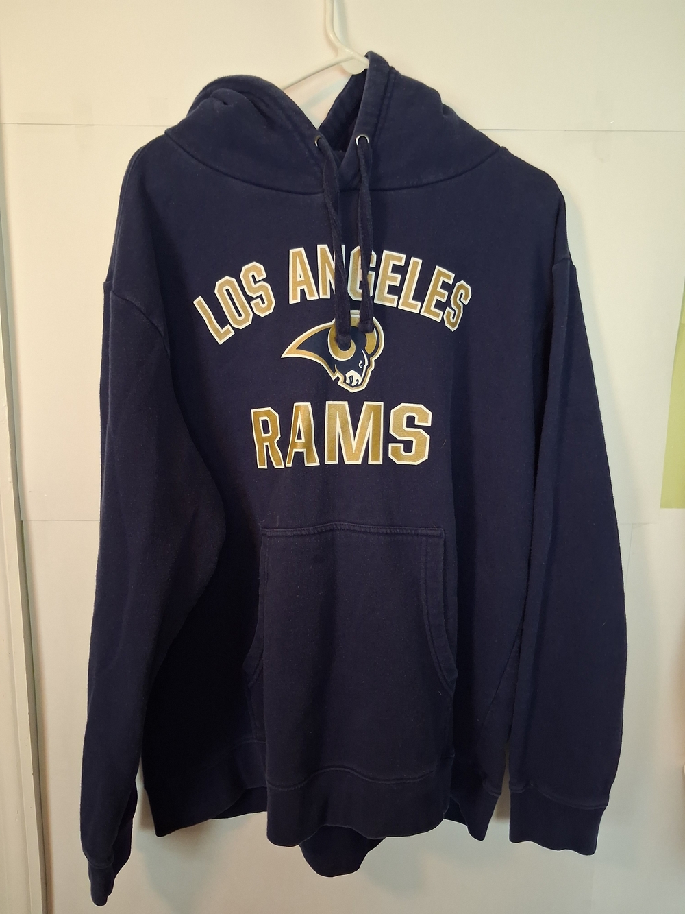 NFL Navy and Gold Los Angeles Rams Pullover Hoodie